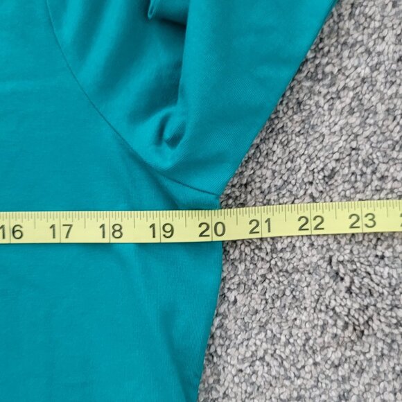 QVC D& CO  Green V-neck  3/4 Sleeve Shirt Small - Picture 8 of 12